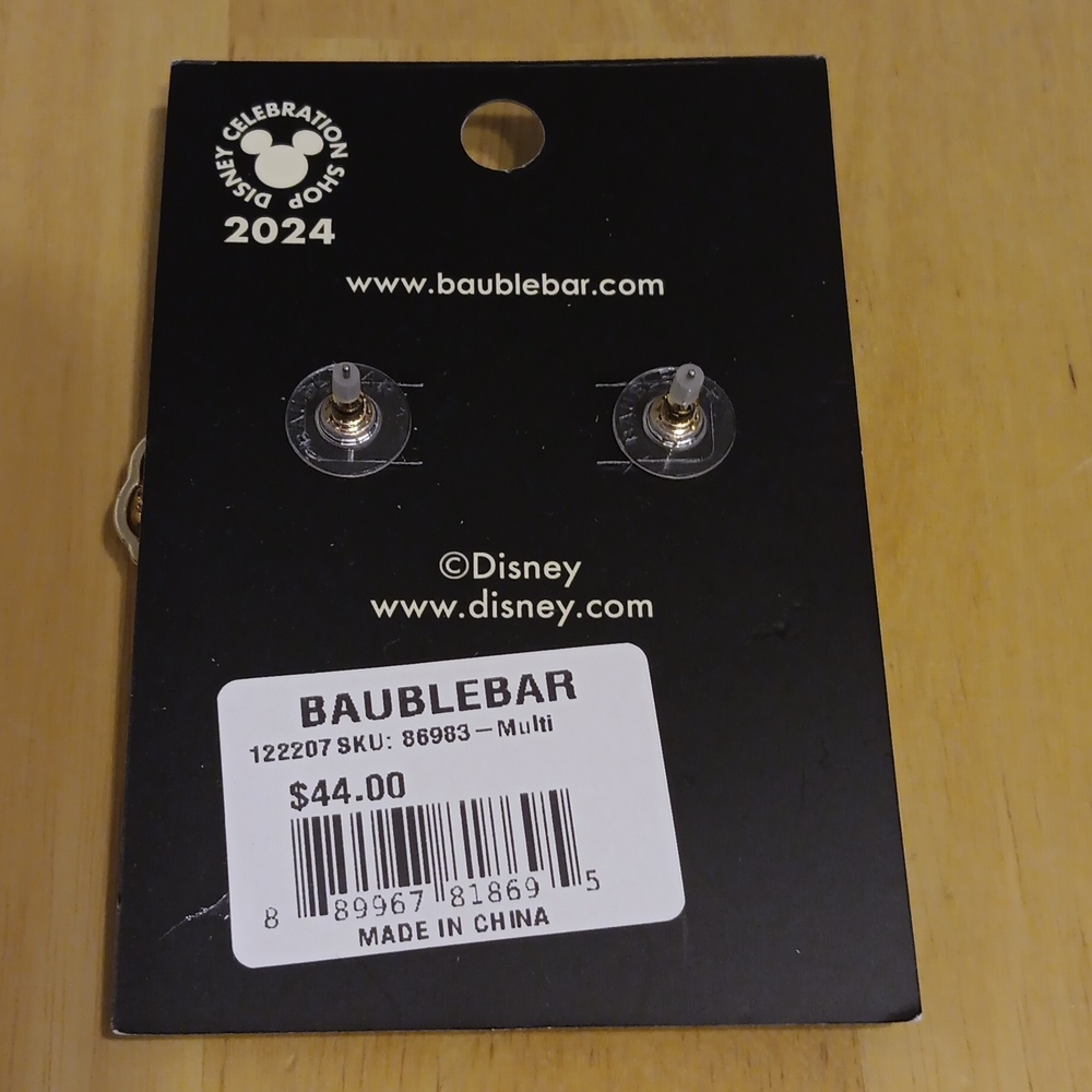 Exclusive Baublebar x Disney Minnie Mouse Earrings NWT - Picture 2 of 2